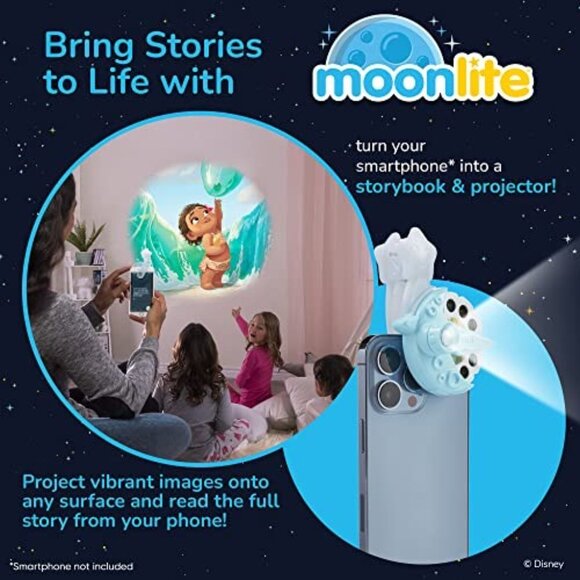 Moonlite Disney Princess Storytime Projector With 4 Stories & Discs For Smartpho - Picture 4 of 7
